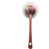 Detachable plastic pot washing brush manufacturer direct supply. Kitchen wall-mounted cleaning dish washing brush Specification image